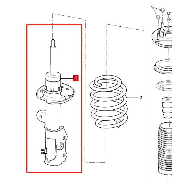 ATMMG For SAIC MG RX5 GS MGRX5 Front Shock Absorber Suspension Shock Absorber 10331148 10331147 Original New