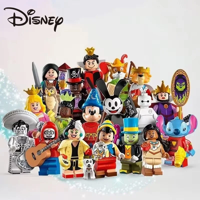 New Disney Compatible With 71038 Series 100th Anniversary Minifigures Puzzle Bricks Toys For Adult Kid Birthday Christmas Gifts