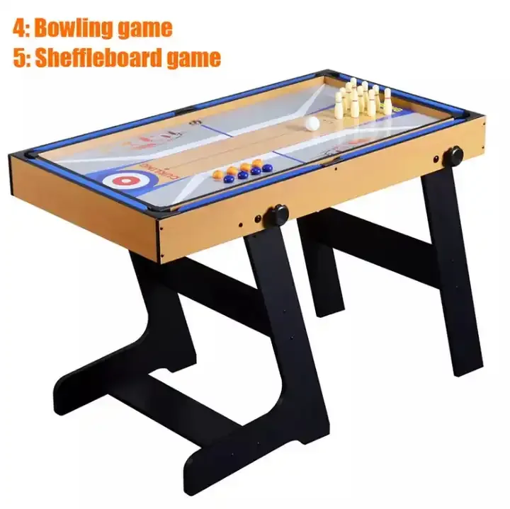 Custom Wholesale Mini Folding 4-In-1 Game Table Multifunctional for Tennis Billiards Soccer Entertainment Snooker & Billiard