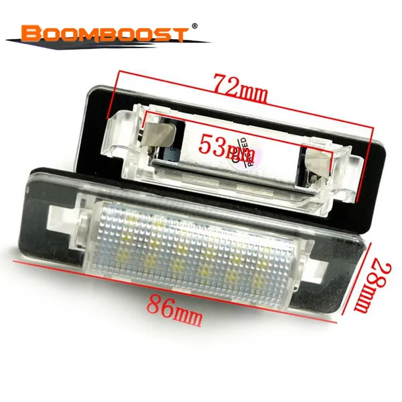 سيارة LED عدد 2 قطعة 18 LED لبنز W210 W202 E300 E55 C230 C43 AMG 3528 SMD لوحة ترخيص مصابيح OBC