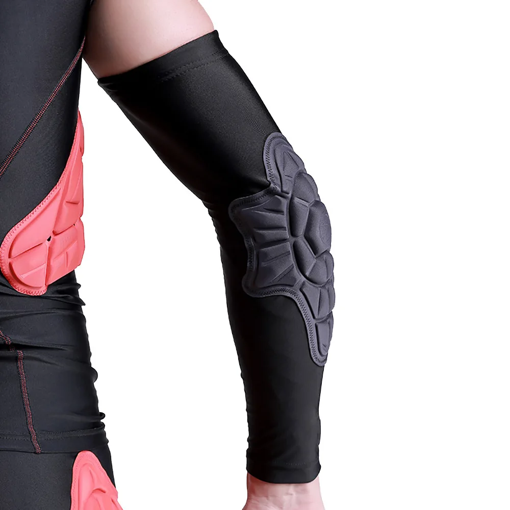 Schokbestendige Elleboogbeschermers Sport Arm Warmer Racen Motorfiets Fietsen Ijs Zijde Zonnebrandcrème Arm Mouw Crashproof Volleybal Elleboog Brace