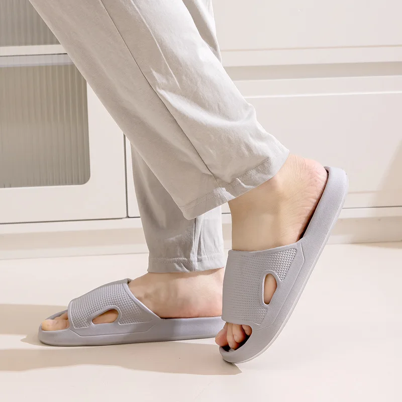 Summer Woman Shoes Couple Quick Drying Thick Sole Anti Slip Open Toe Slippers Shower Women's Sandals EVA House Women's Slippers