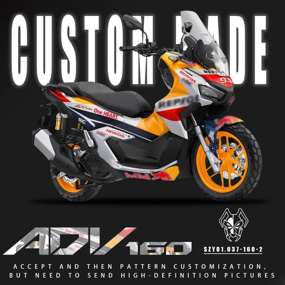

Для HONDA ADV 160 2022-2025 индивидуальный комплект обтекателя мотоцикла, комплект кузова, украшение, пластиковая защитная пластина, аксессуары, инъекция корпуса