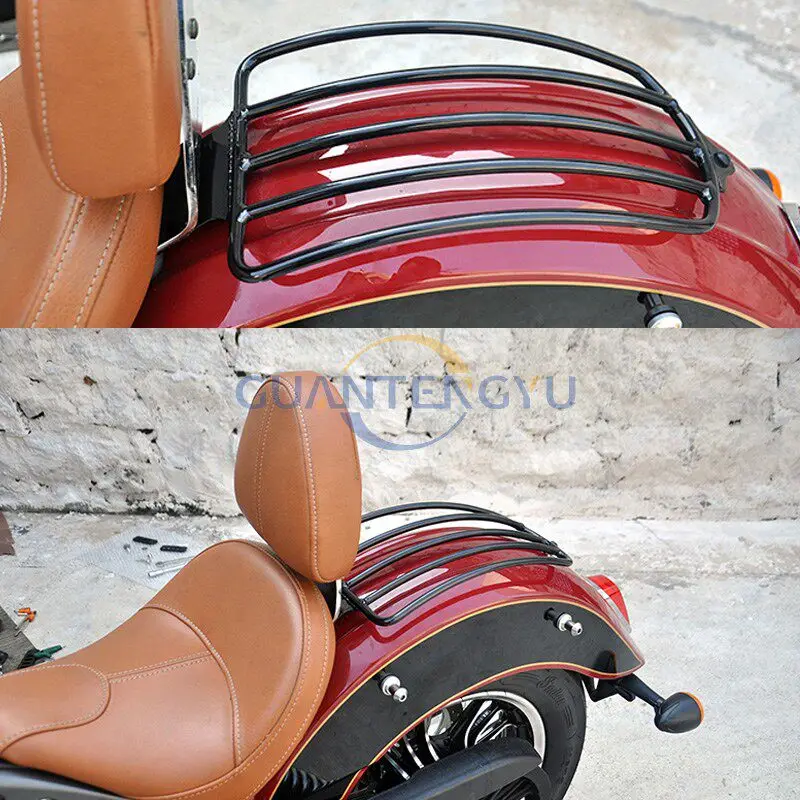 Suitable for Indian Scout Light Cavalry Scout Modified Rear Tail Rack Rear Shelf Rear Suitcase Rack Luggage Rack