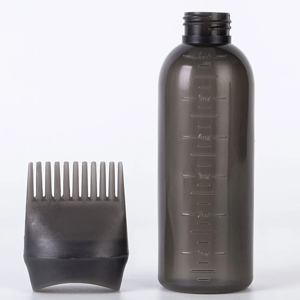 

5Pcs Graduated Hair Color Applicator Bottle with Leakproof Cap Soft Squeeze Measurement Marks Hair Dye Bottle Comb