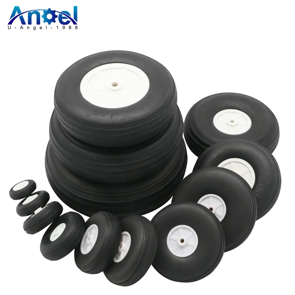 10PCS/Lot High Elastic Rubber Wheel for Rc Fixed-Wing Airplane(Diameter 25/32/45/50/55/64/70/76MM ) Can for DIY Robot Tires