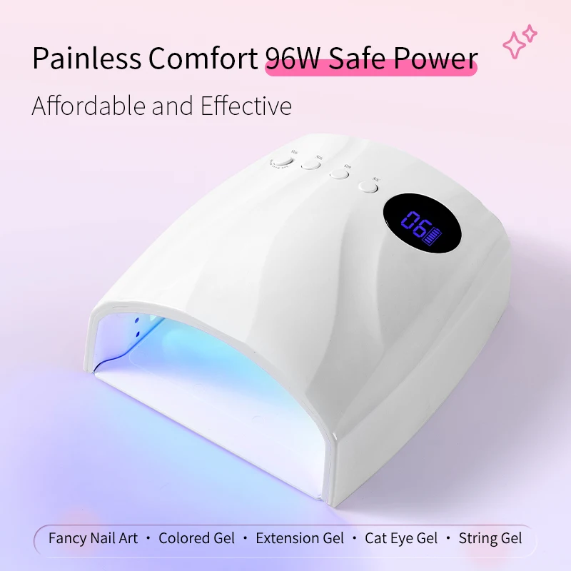 45개 LED 네일 드라이어 LED 네일 램프 UV 램프, 모든 젤 네일 폴리쉬 경화용, 모션 센서 내장, 매니큐어 페디큐어 살롱 도구, 넓은 공간 사용 가능