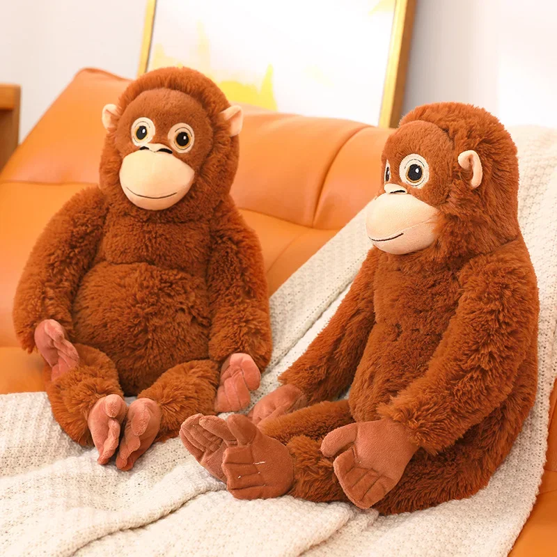 66cm Cartoon Gorilla Plush Toy Chimpanzees Monkey Soft Stuffed Doll Backpack Car Bag Room Decor Fans Gift
