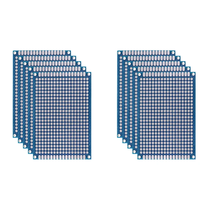5/10PCS PCB Board Prototype Board Blauw 2x8/3x7/4x6/5x7/7x9cm Dubbelzijdig Printplaten Voor DIY Solderen Project