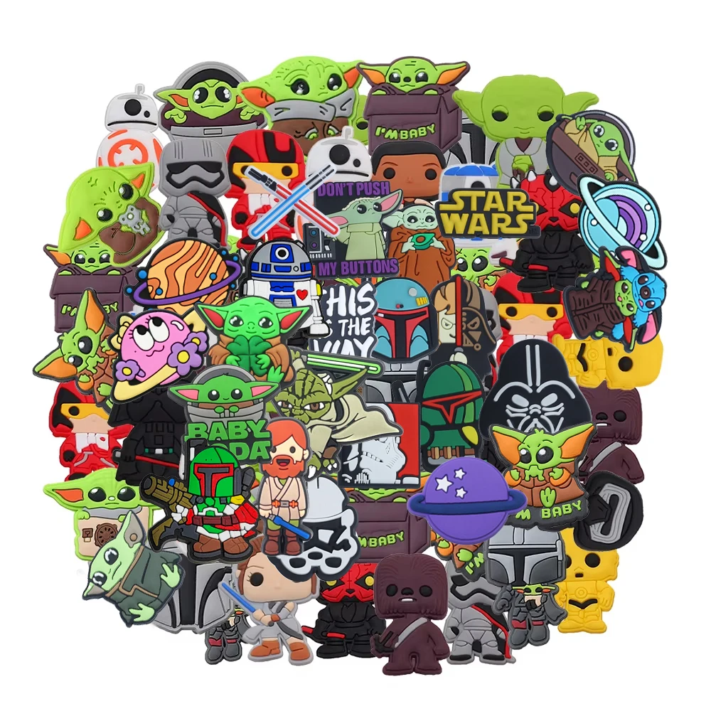 30-100pcs Mixed Random Hot Toys Cartoon Series PVC Shoe Charms Accessories DIY Detachable Waterproof Shoes Accessories Gifts