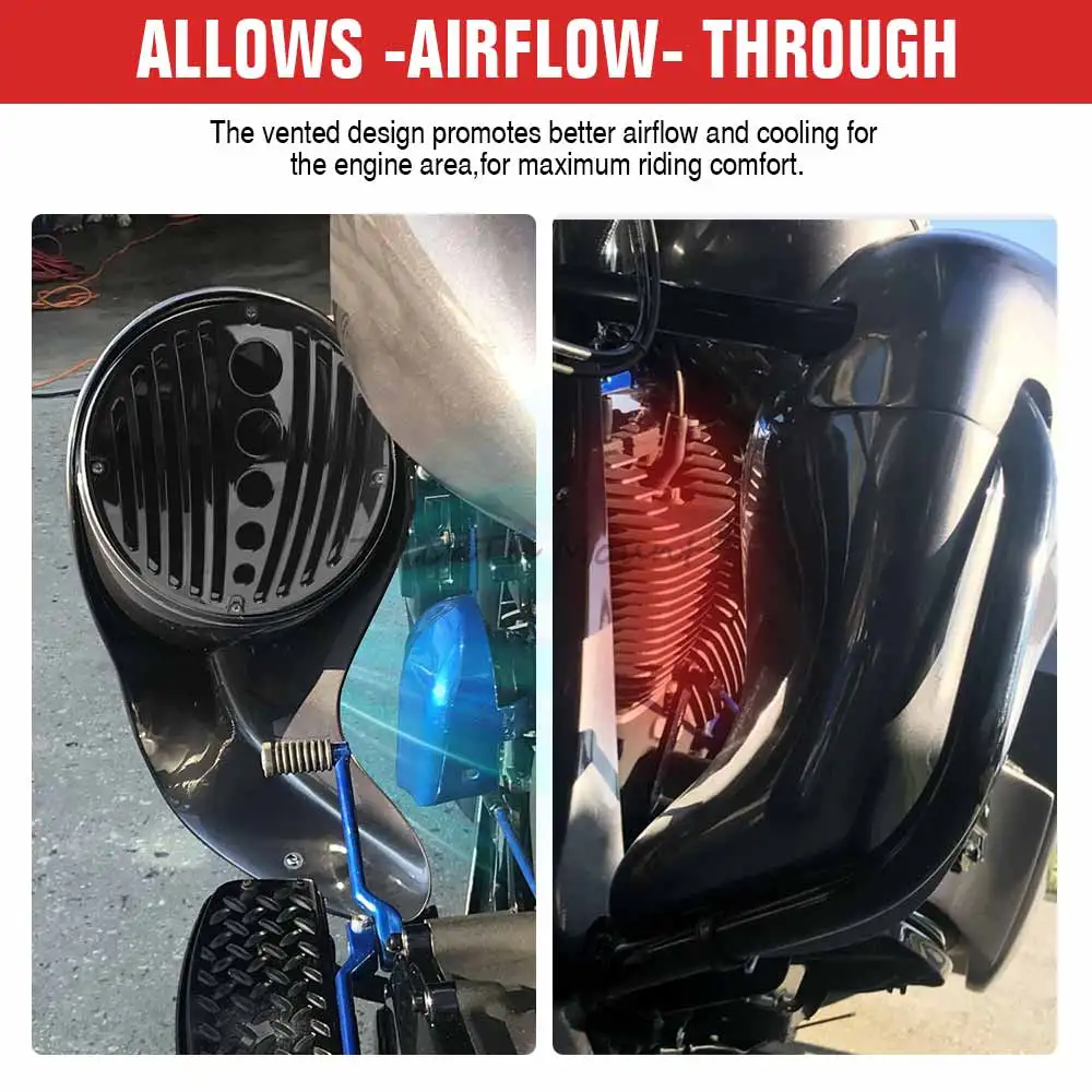 Lower Vented Leg Fairings with 8