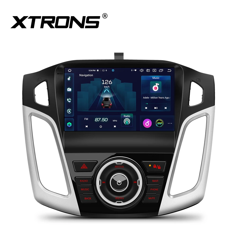 XTRONS Android 12 8Core 8+128g Navigation GPS 9 Inch Car Radio 4G SIM Carplay Auto Stereo For Ford Focus 2012-2017