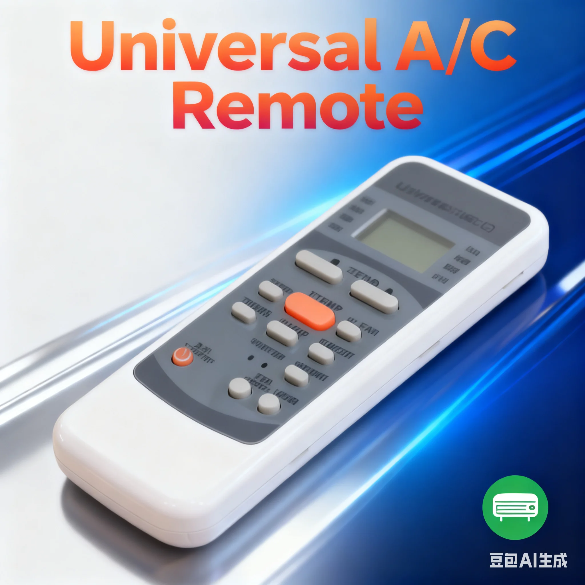 R51M/R51D AC Remote for Midea - Universal Controller, No Programming, Easy Setup, Timer Function