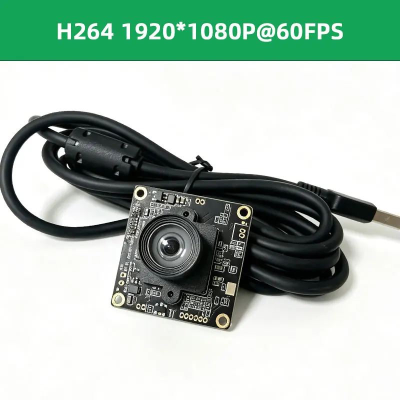 H264 1080P@60FPS 2MP USB Industrial Camera Module COMS GC2093 Webcam OTG UVC USB plug and play for windows linux Android mac