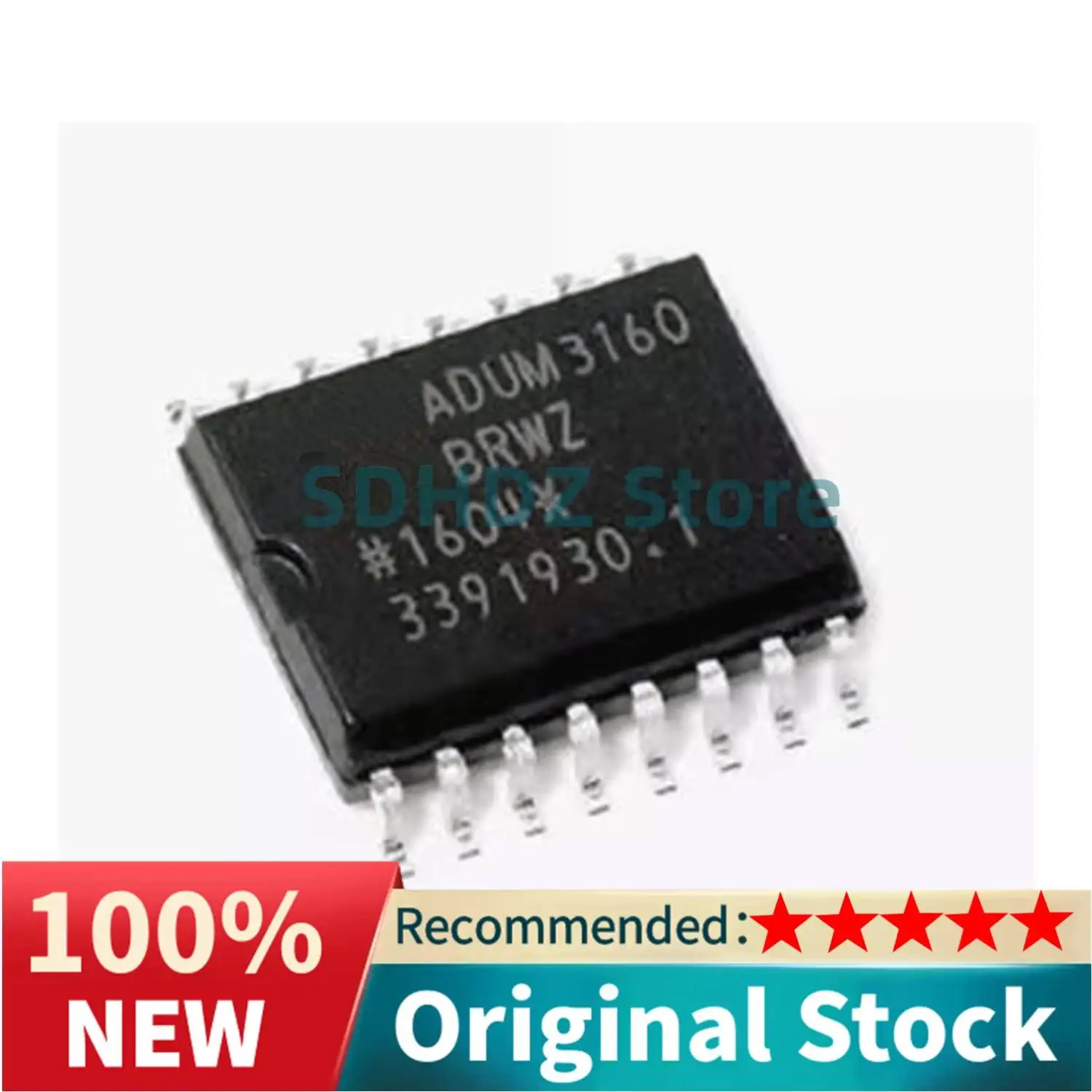 5PCS ADUM3160BRWZ-RL ADUM3160BRWZ ADUM3160 SOP16 Chip IC DGT ISOL 2500VRMS 2CH USB 16SOIC