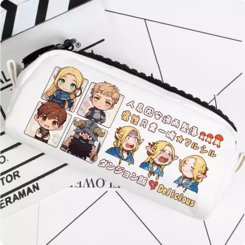 

Anime Delicious in Dungeon Pencil Case Oxford Canvas Storage Bag Pencil Box Pencilcase School Pen Bag 2352