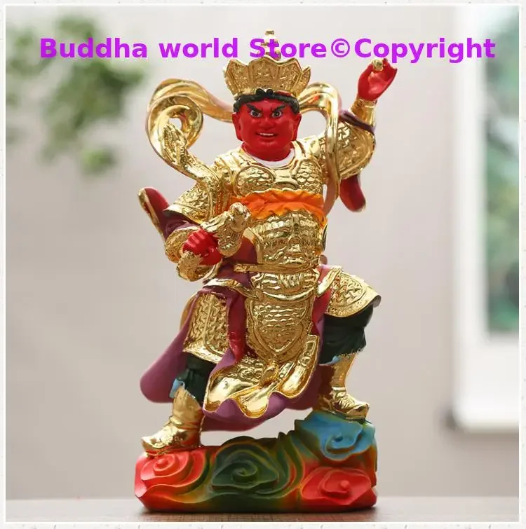 مجموعة 4 قطعة مزار المنزل مذبح حماية البوذية SI DA TIAN WANG PU SA Vajra بوديساتفا الآلهة تمثال بوذا كبير 26 سنتيمتر #4