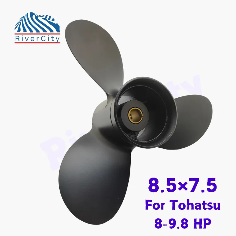 

Лодочный гребной винт 8,5×7,5 # 3B2B64516-1 для подвесного двигателя Tohatsu 8 HP 9,8 HP, лодочного двигателя, пропеллера из алюминиевого сплава, 3 лопасти, 12 шин