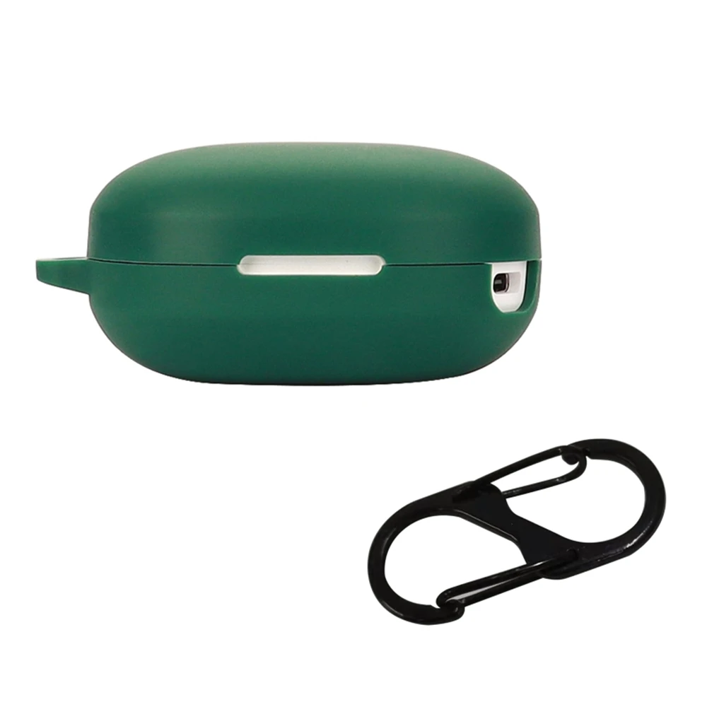 Funda antideslizante para Haylou MoriPods ANC, carcasa protectora de silicona suave, funda para auriculares inalámbricos con gancho