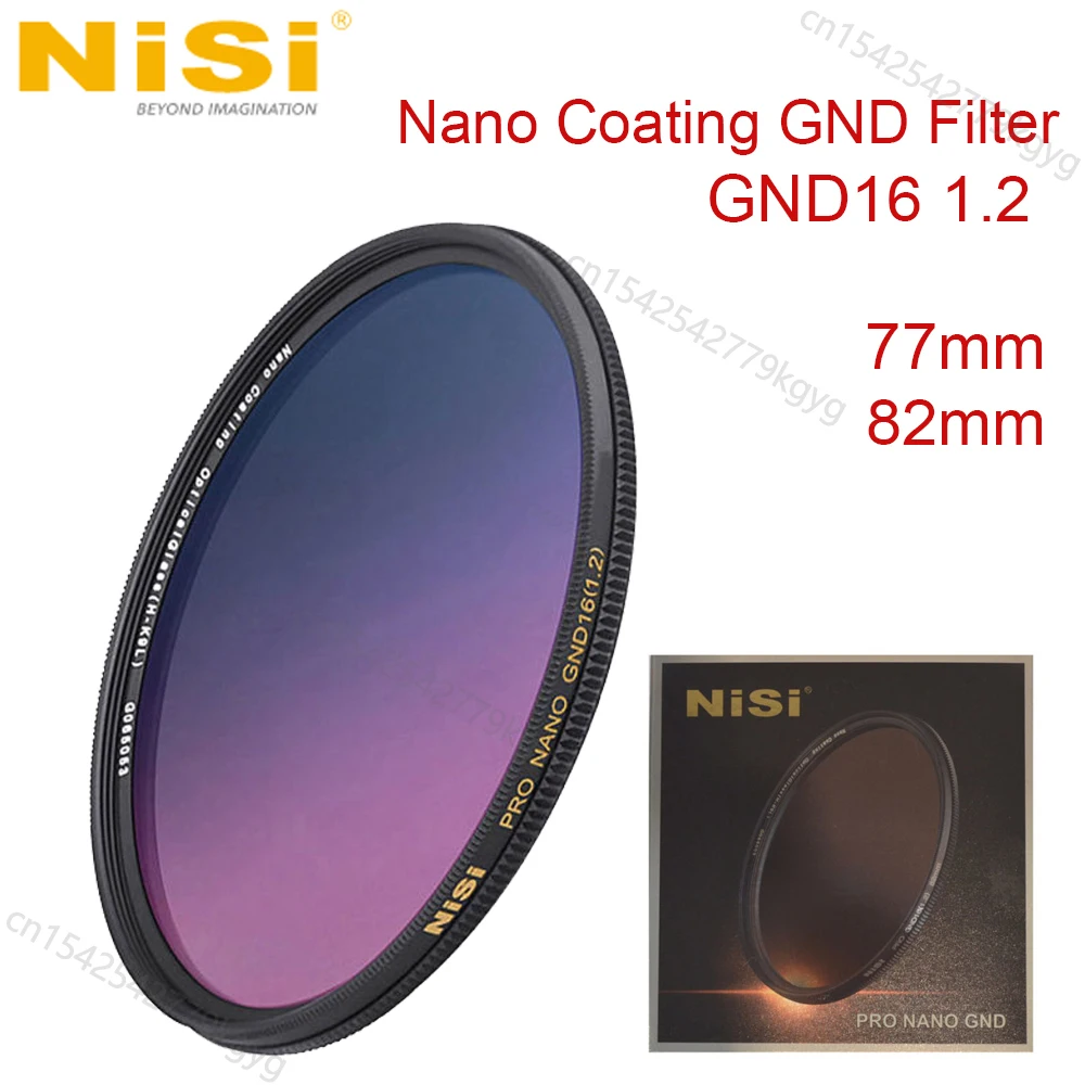 NiSi 82mm 77mm Nano Coating Graduated Neutral Density Filter GND16 1.2 GND Filter For Photographic DSLR Camera