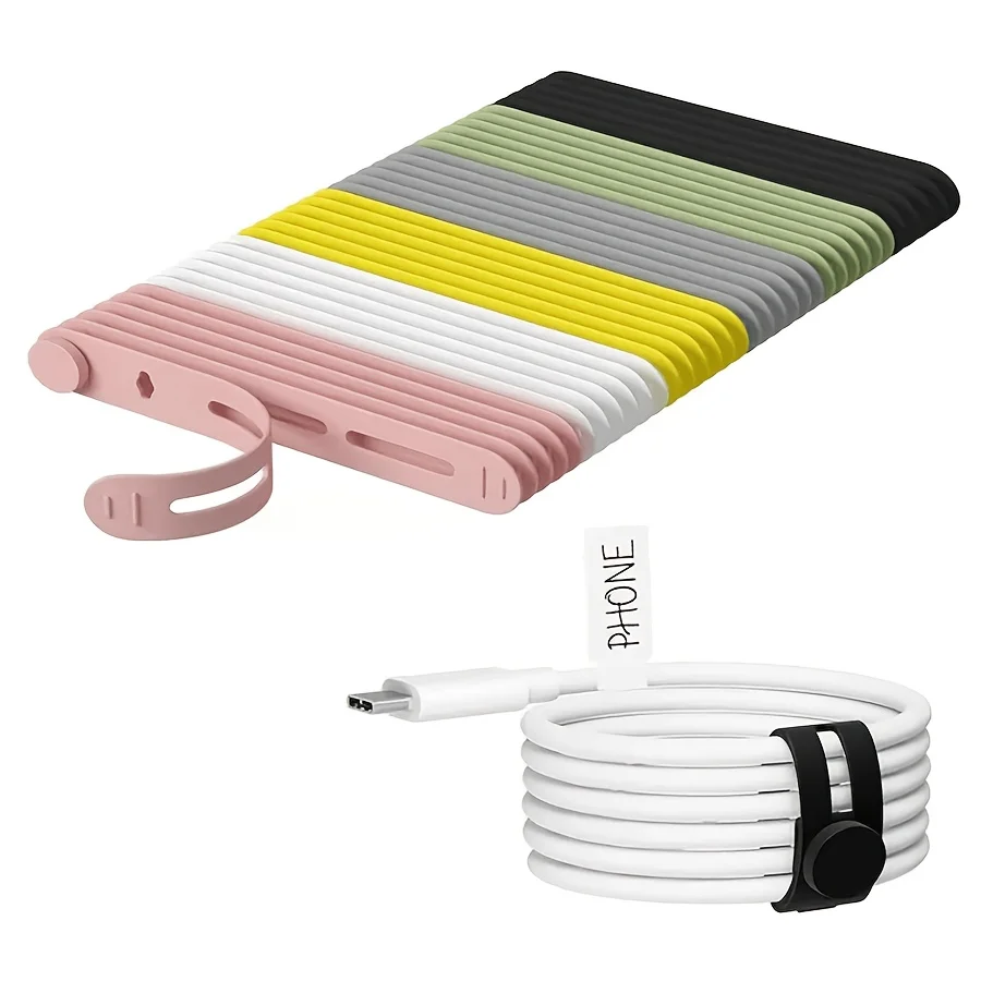 5/10/15pcs Reusable Cable Ties, Self-Locking Design Firmly Binds And Does Not Loosen, Easily Organizes Data Cables, Power Cords