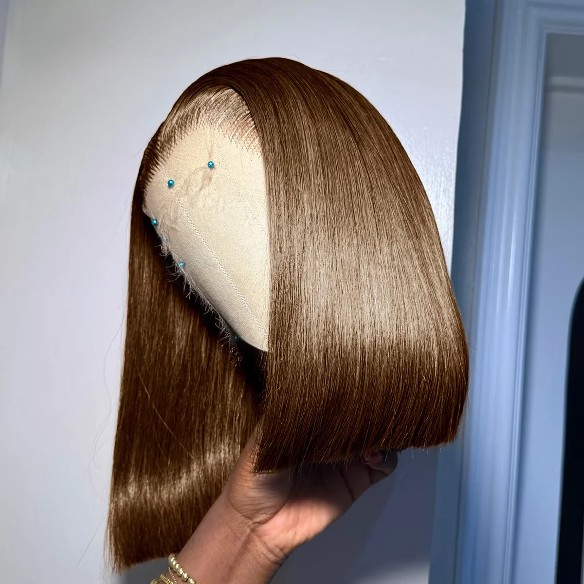 Brown Bob Wig Human…