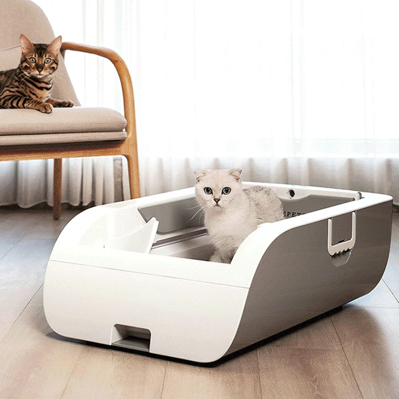 

Intelligent Cat Litter Basin Automatic Basin Automatic Cleaning Sterilization Deodorization Shovel Cat Toilet Safe Semi Closed