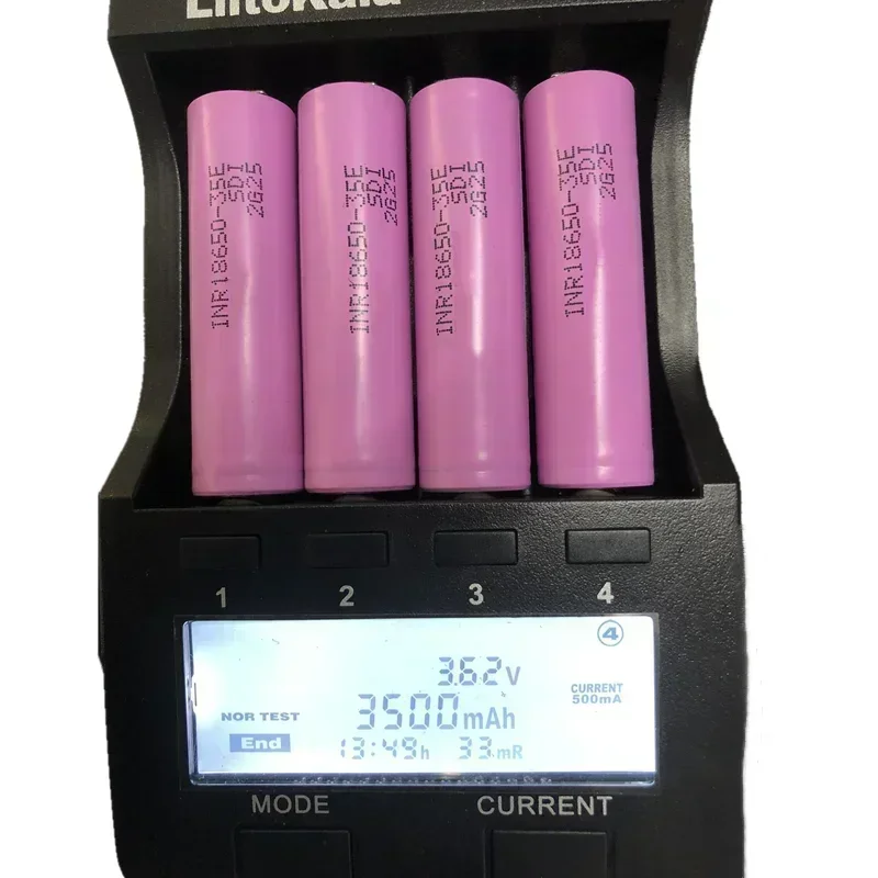 100% Original New Bestselling 18650 3500Mah 25A Discharge INR18650 35E 3.7V Li-Ion Oplaadbare Battery