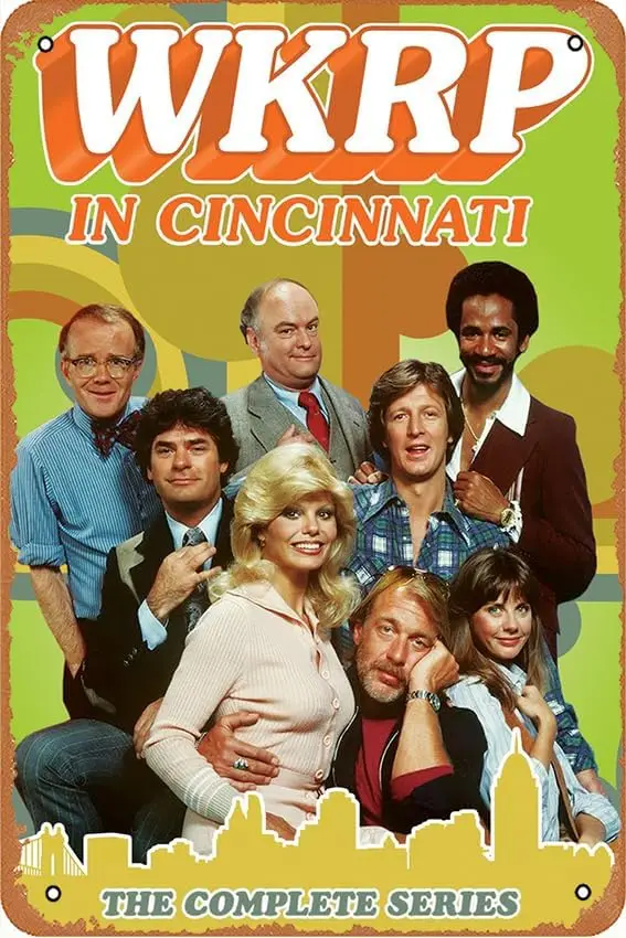 WKRP in Cincinnati Vintage Tin Signs DecorArt Home Bar Cafe Farm Room Metal Poster 8x12 Inches