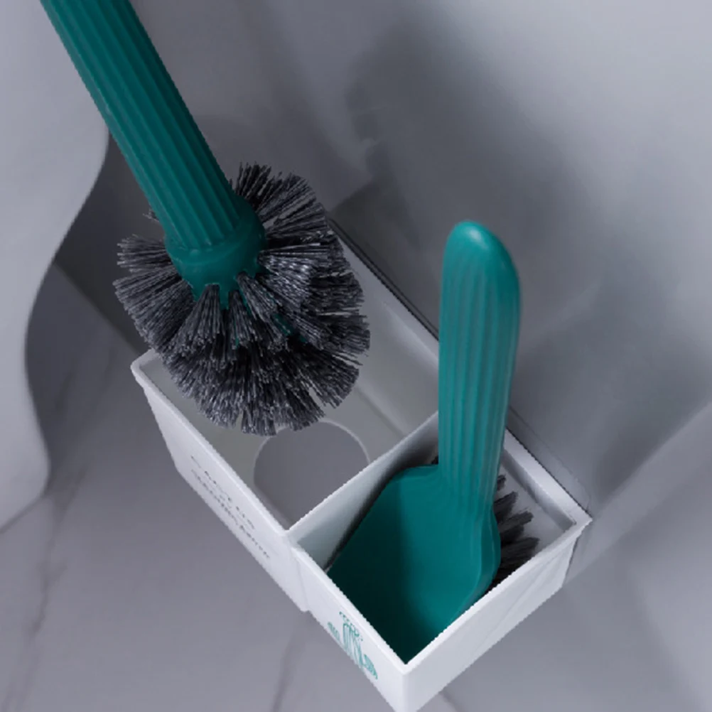 

1 set 1 Set Toilet Brush With Fragrance Wall Mounted Holder For Bathroom Floor Tile Cleaning Compact Brush Set