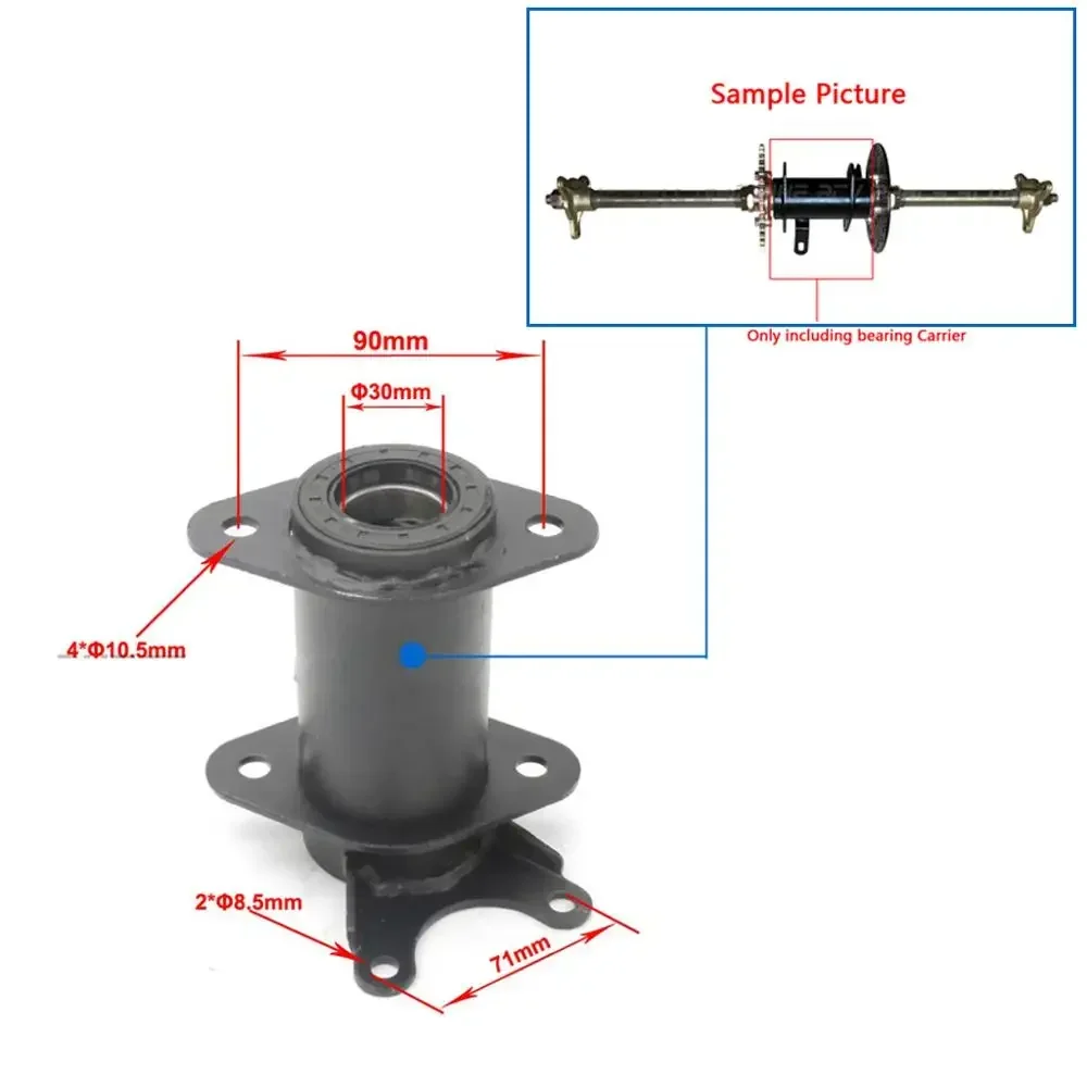 ATV Quad Go Karting Rear Axle Bearing Carrier Hub 110cc 125cc 150cc Wheeler Vehicle Bike 4