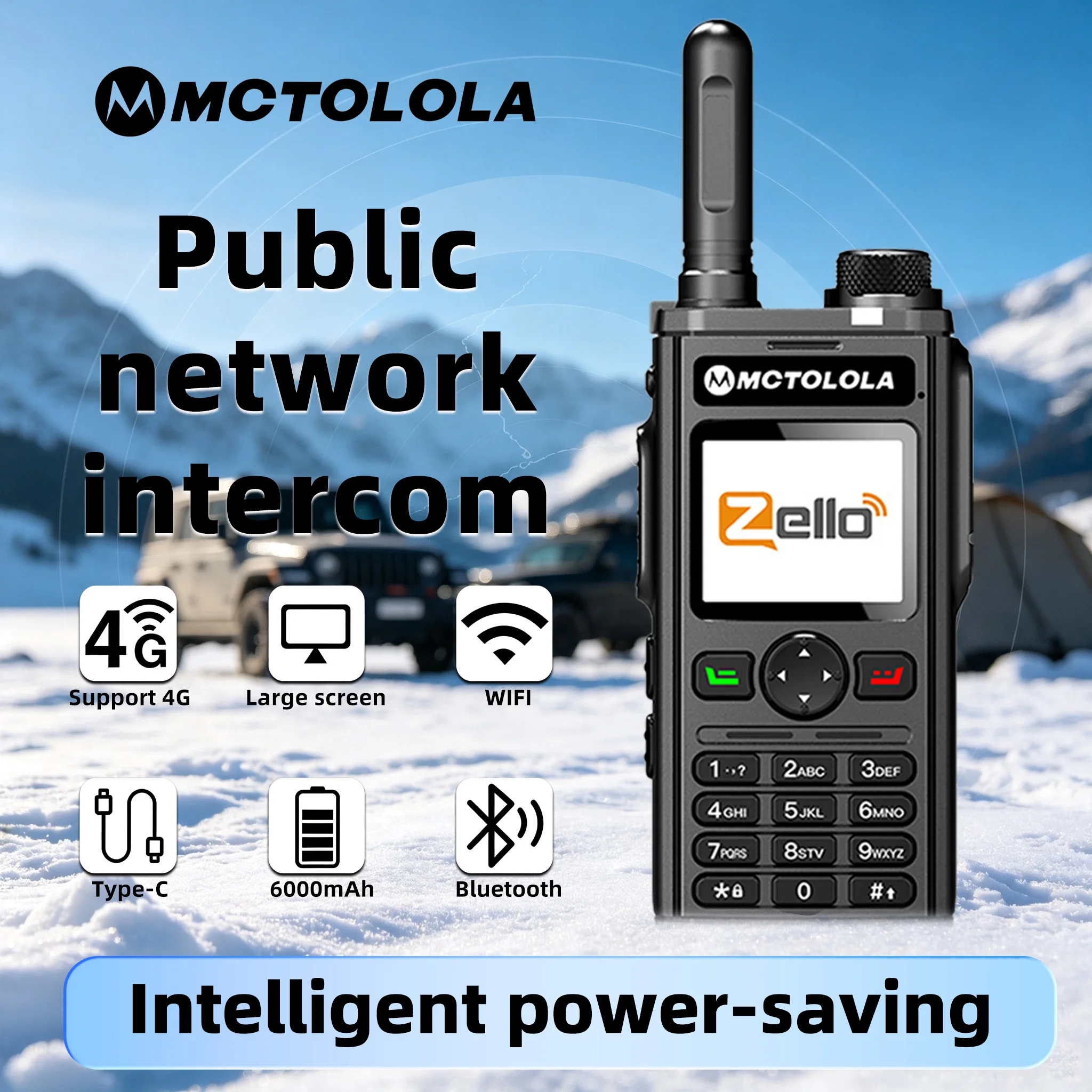 radio-bidirectionnelle-portable-motolola-zello-4g-poc-compatible-carte-sim-android-81-bluetooth-ptt-global-wifi-portee-5000-km