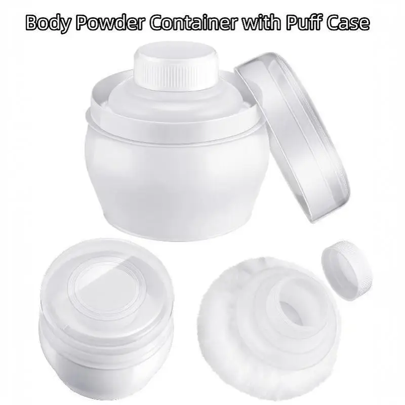 Talcum Powder Powder Puff With Box Baby Soft Face Body Cosmetic Powder Puff Talcum Powder Sponge Box Case Container