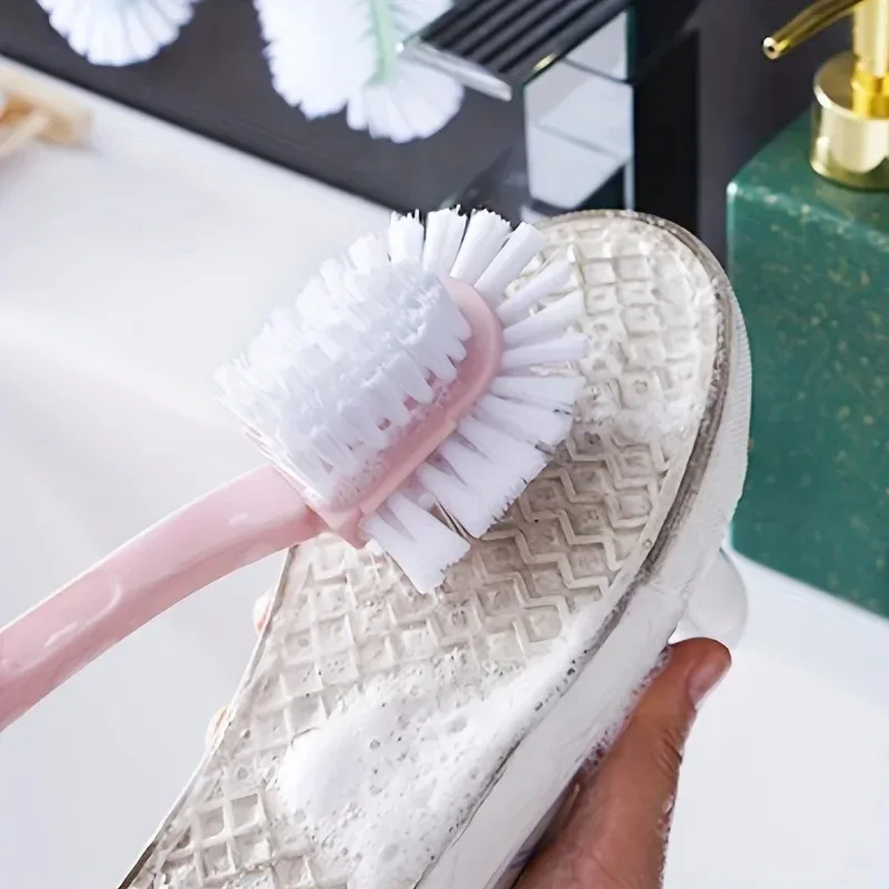 Creative Five-sided Shoe Brush Double-sided Ring Decontamination Gap Shoe Brush Household Plastic Bathroom Cleaning Brush