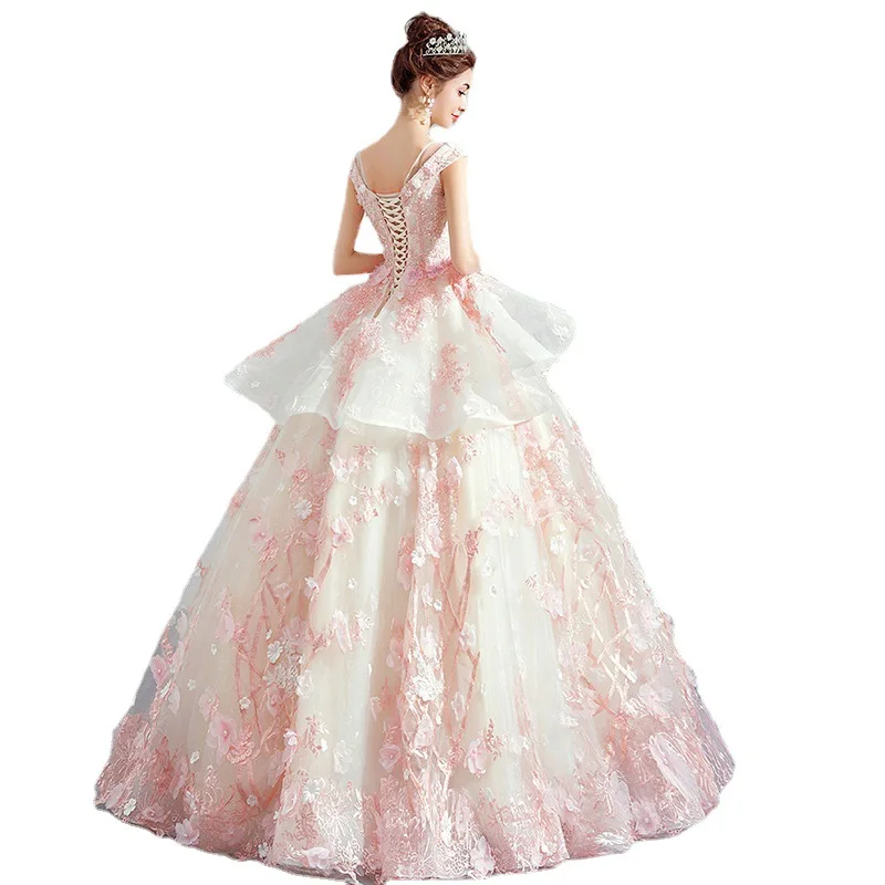 Sweetheart Ball Gown Evening Dresses For 15 Party Fashion Applique Off-Shoulder Cinderella Birthday Gown Hot