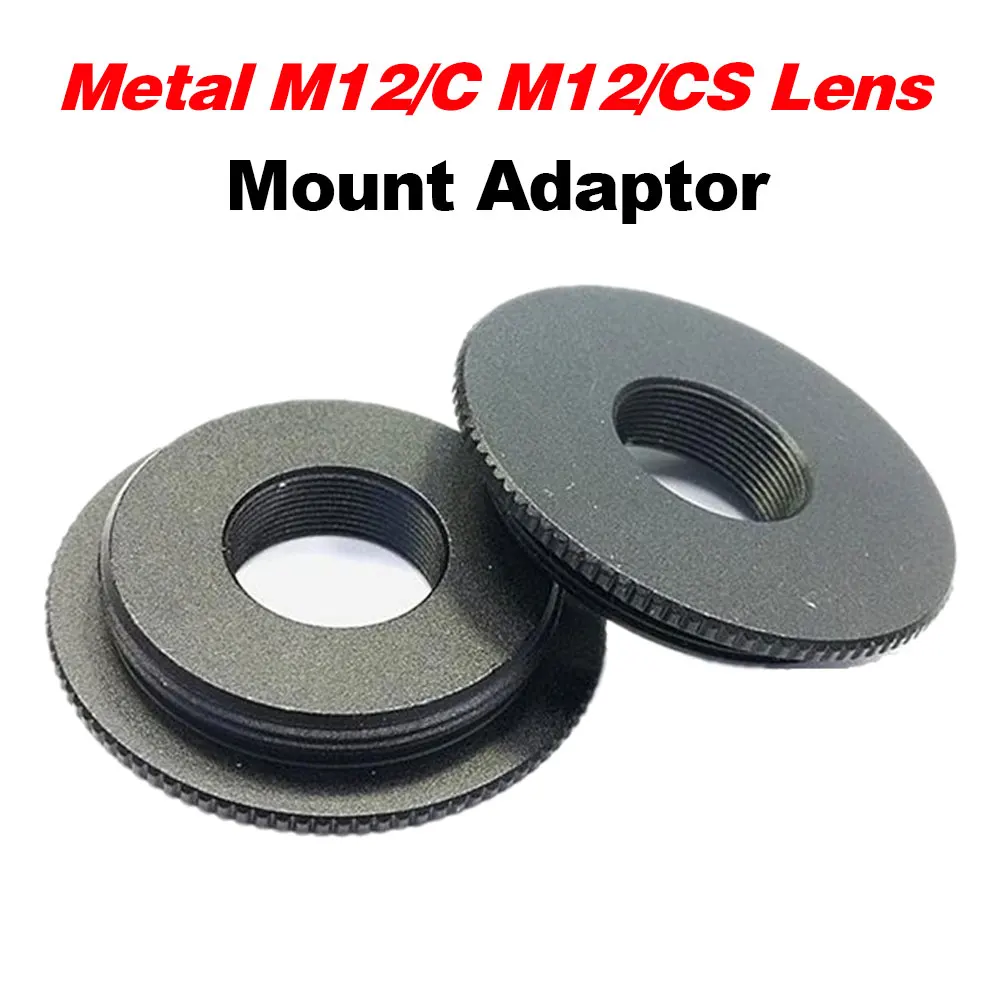 

Metal M12/C M12/CS Lens Mount Adaptor Zinc Alloy M12 to C CS Mount Adapter Converter Ring for Security CCTV Camera