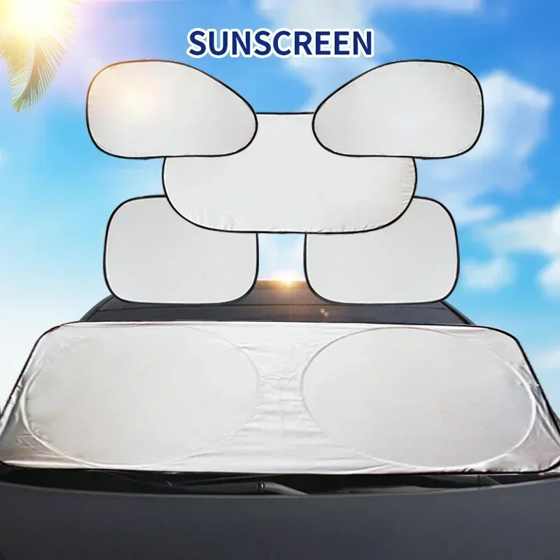 Car Window Sunshade Cover Sun Shade Windshield Visor Protector Windscreen Folding Auto UV Protection Curtain Styling Accessories