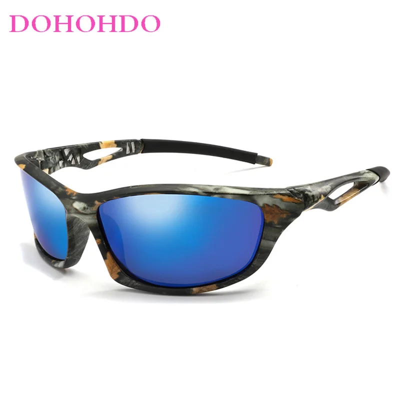 DOHOHDO Men Polarized Sunglasses Aluminum Magnesium Sun Glasses Driving Glasses Rectangle Shades For Men Gafas Masculino Male