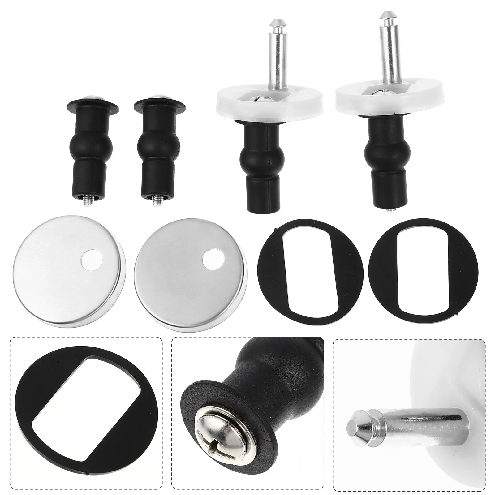 

1Set Toilet Seat Screw Fastener High Quality Material Antideform Break Resistant Convenient Use Toilet Seat Screws
