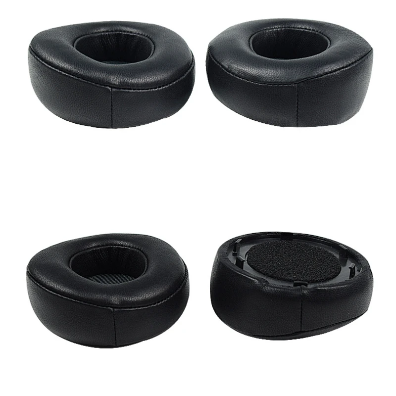 부드러운 가죽 헤드셋 이어폰 슬리브 폼 커버, 귀마개 가죽 커버, JBL 에베레스트 엘리트 700 V700nxt (블랙 화이트)