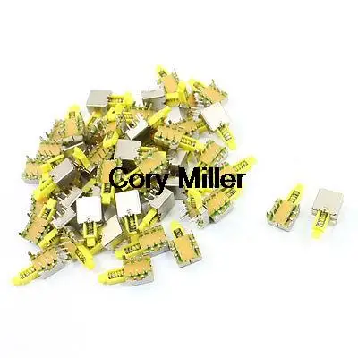 

50 шт. мгновенная желтая кнопка 6P тактовый переключатель для радио 19 x 9 x 8 мм