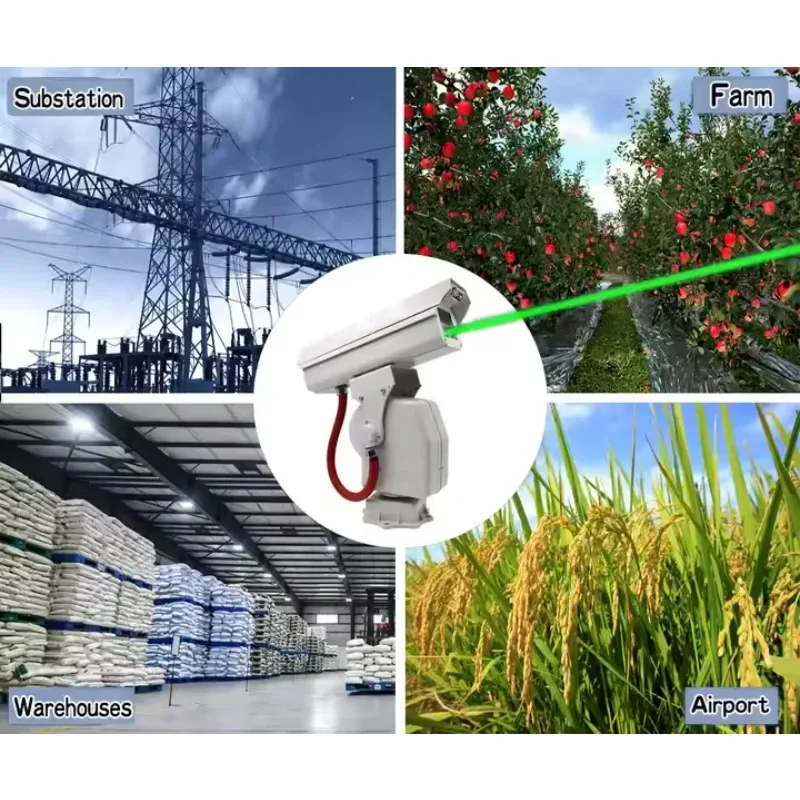 

Интеллектуальный лазерный отпугиватель птиц, автоматический отпугиватель птиц, лампа на солнечной энергии, вращающееся на 360 градусов устройство для отпугивания птиц в аэропорту