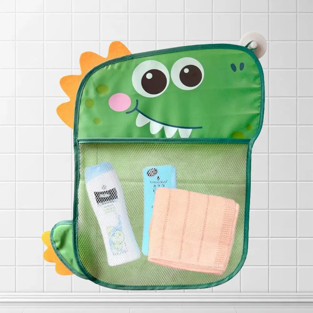 귀여운 만화 장난감 욕실 걸이형 가방 물놀이 장난감 배수 바구니 가방 장난감 물놀이 정리함 욕조 걸이 S2W6