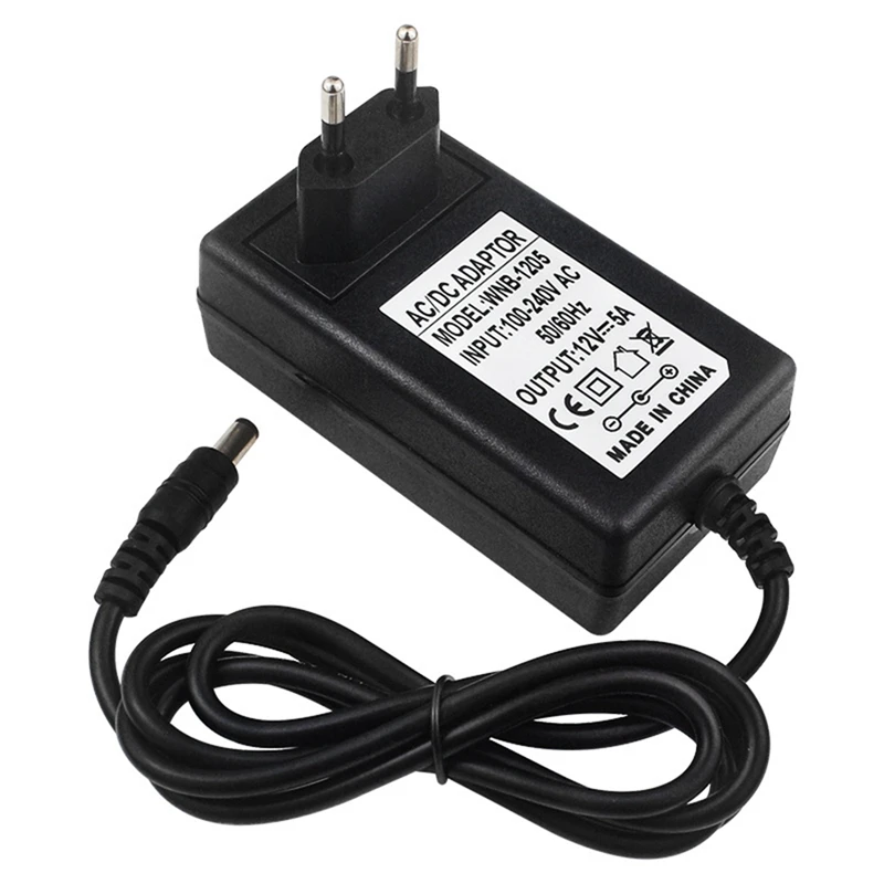 For Banana Pi R4 Power Supply 12V 5A DC Power Adapter 100-240V Input Charger - EU Plug