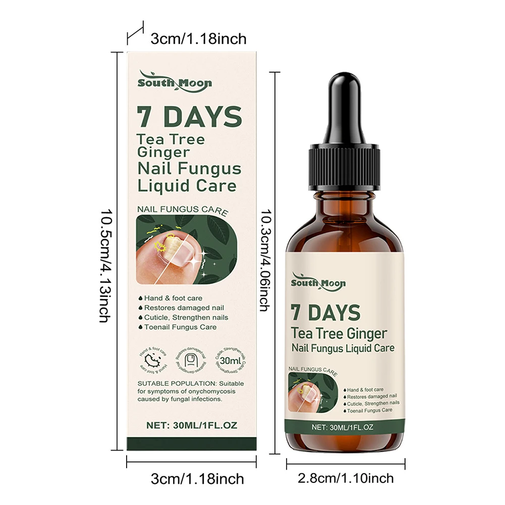 7 أيام الشاي شجرة الزنجبيل Nailfungus علاجات المصل تغذي تعزيز الأظافر السائل للحصول