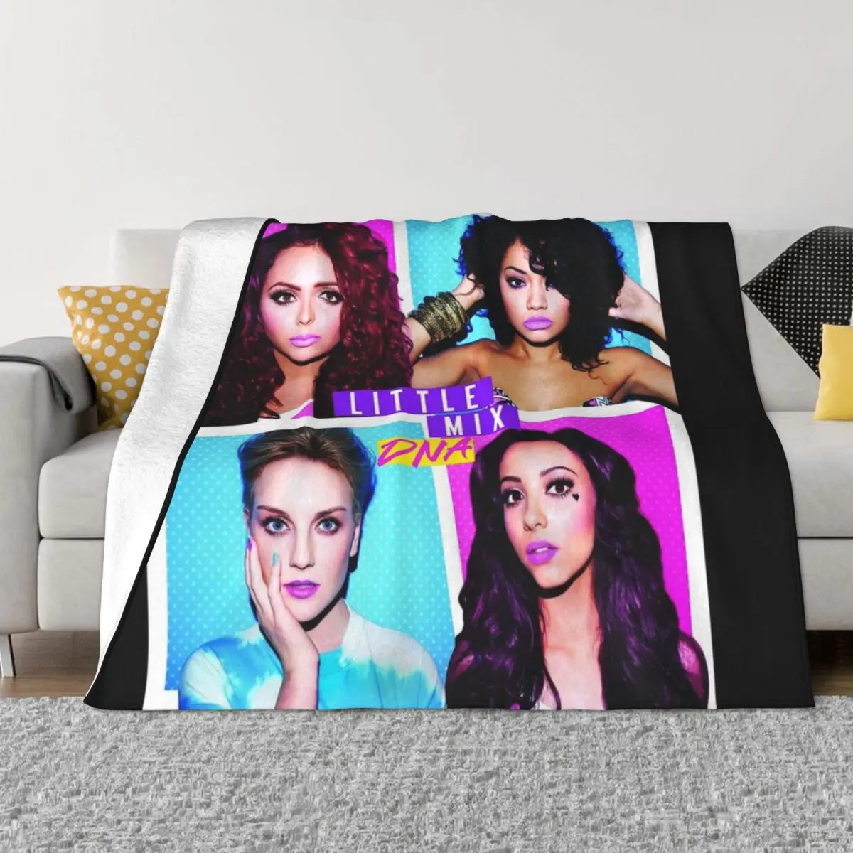 

Little Mix dna Throw Blanket Fashion Sofas Quilt Decorative Sofas Blankets