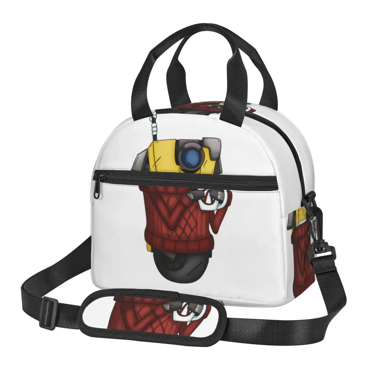 

Утепленная сумка для обедов Borderlands Cozy Sweater Claptrap для женщин, портативная термосумка-холодильник для пикника, контейнер для еды