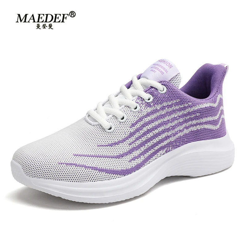 

New Women Casual Shoes Soft Fashion Running Shoe Lace Up Mesh Walking Sneaker Non Slip Breathable Lightweight Sneakers Athletic