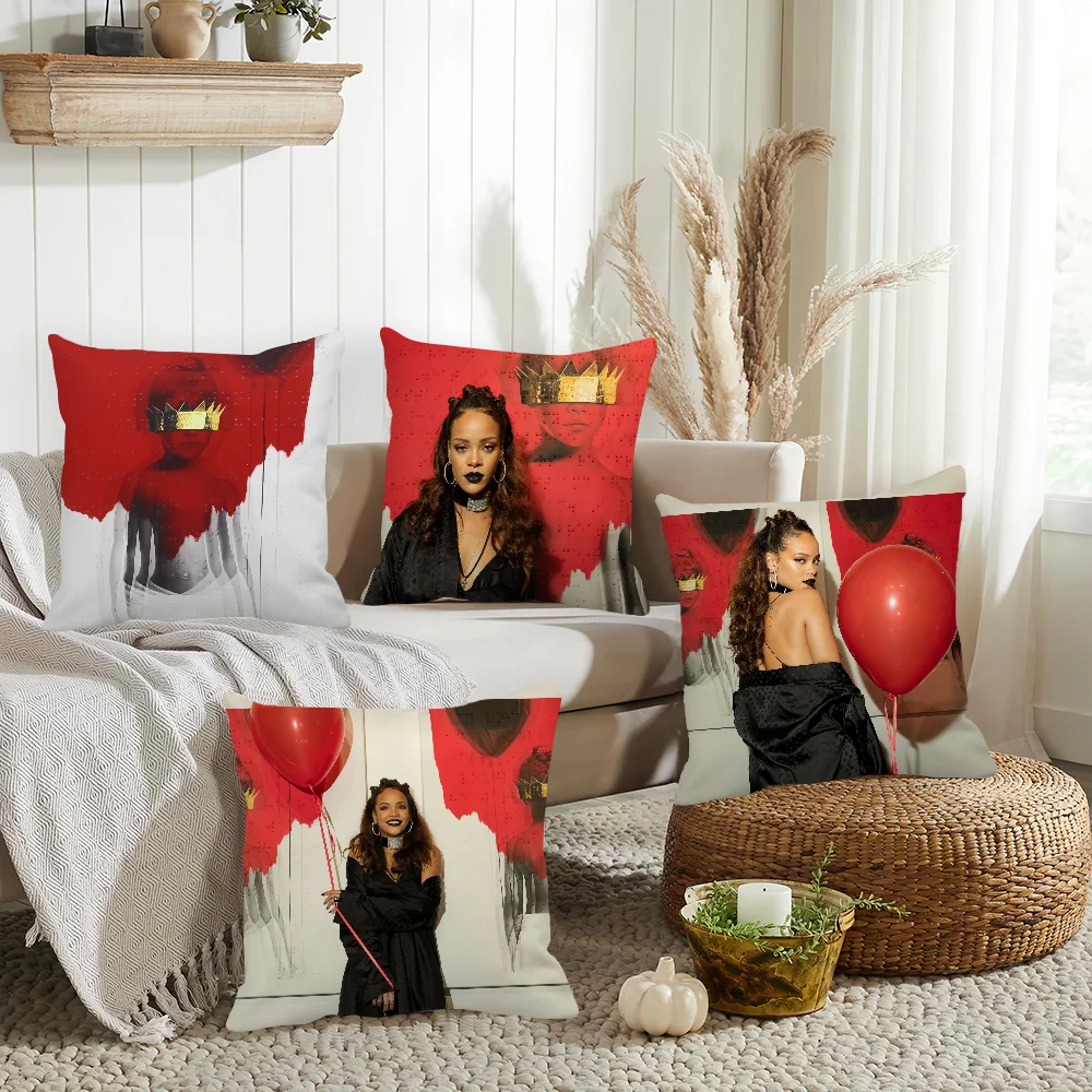 Singer R-Rihanna-A Anti Pillow Case Home Decoration Cushion Cover Suitable For Office Sofa Bedroom Car