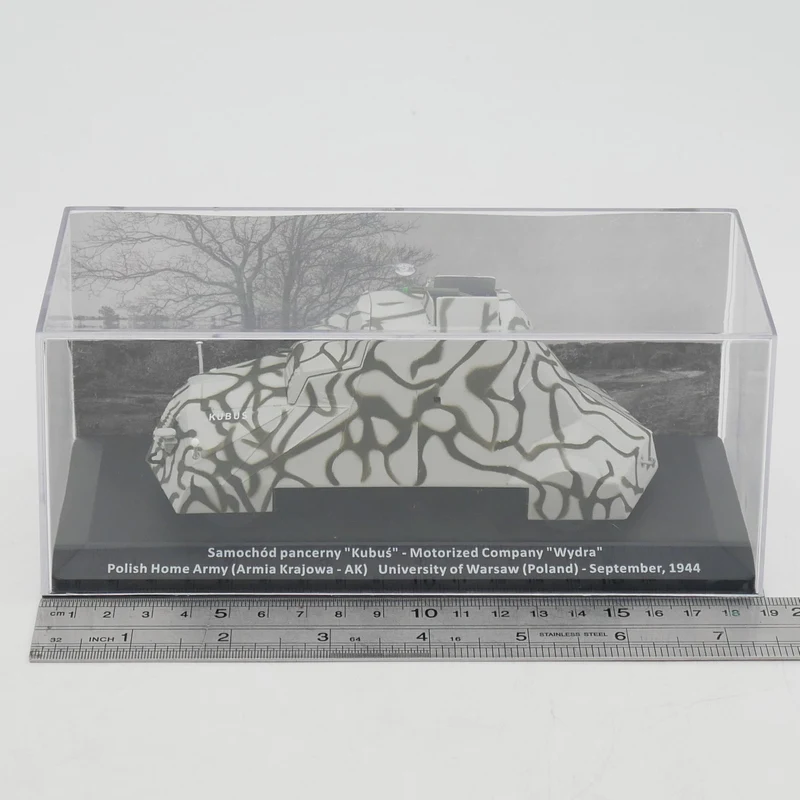 Diecast Ixo 1:43 Scale Kubus World War II Polish Armored Vehicle Alloy Tank Military Model Collectible Toy Gift Souvenir Display